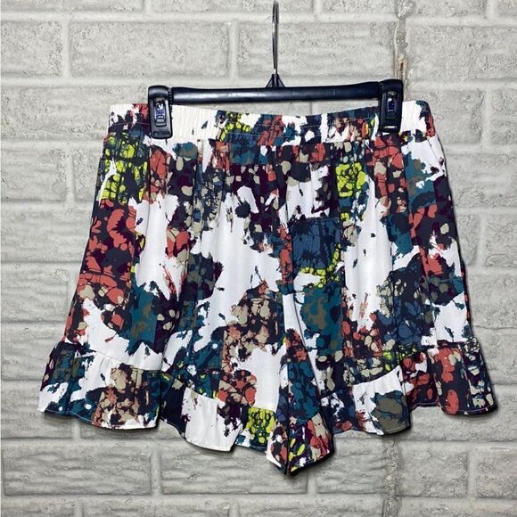 NWT MSRP $138 BCBGMAXAZRIA Printed High-Rise Shorts Women's Size Large - Picture 4 of 8